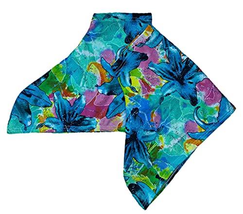 Ice Fire Ice Fire 1 Pair Skate Boot Covers | Durable Boot Protector for Ice/Figure/Roller Skate | Universal Size | Skating Accessory- Aqua Garden