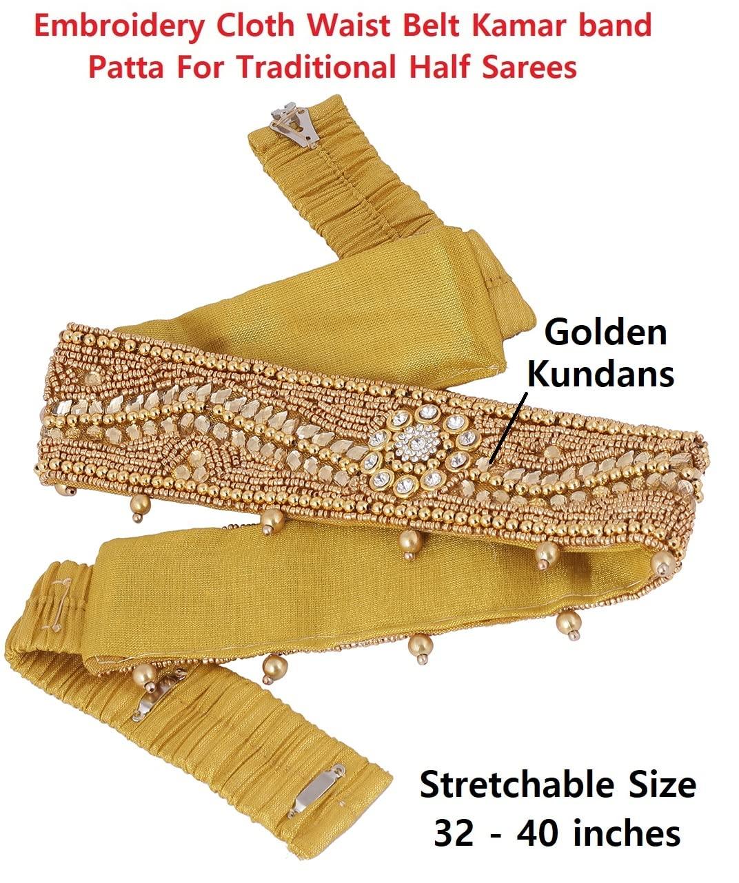 VAMA VAMA Traditional Embroidery Cloth Saree Belt
