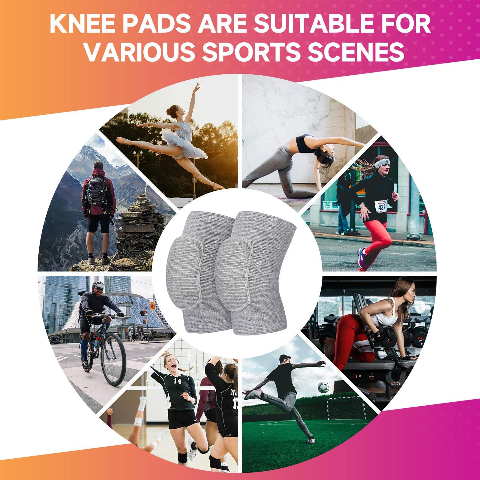 HISFFOG HISFFOG Volleyball Knee Pads for Women, Men, Youth, Girls, Kids, Knee Brace for Volleyball Basketball Football Dance Yoga Tennis Running Cycling Workout Climbing Wrestling