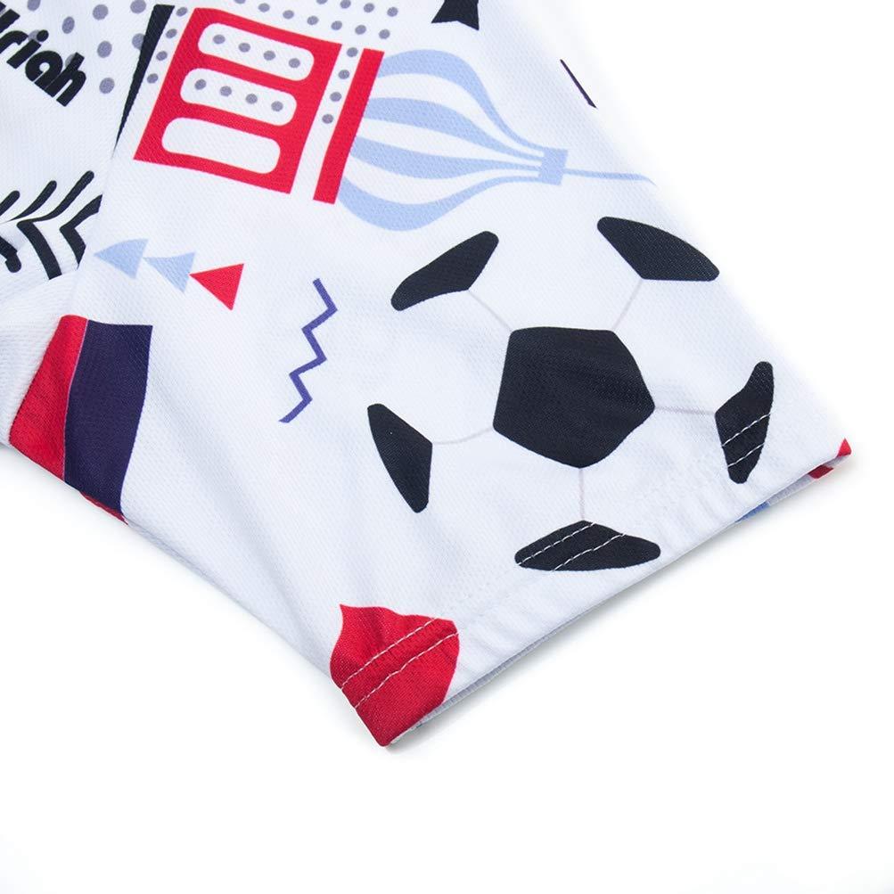 Uriah Uriah Men's Cycling Jersey Short Sleeve Sweat Wicking Football White Size 5XL(CN)