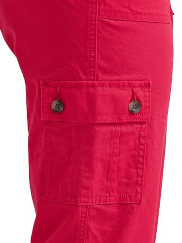 Lee Lee Women's Ultra Lux Comfort with Flex-to-Go Cargo Capri Pant, Hot Magenta