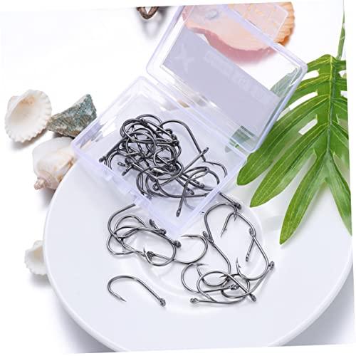 BESPORTBLE BESPORTBLE High Carbon Steel Fishing Treble Hooks Set 100 Pcs for Bass Pike Freshwater Saltwater Sturdy and Non-Corrosive