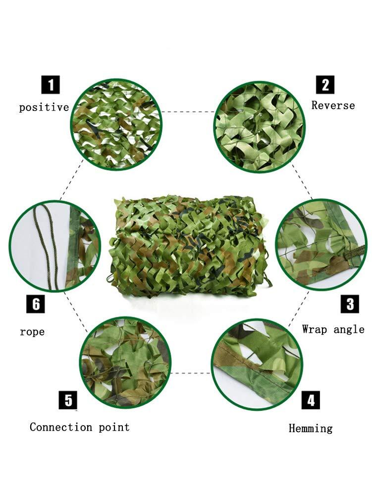 bandezid bandezid Camo Netting Bulk Roll Forest Camo Camouflage Net Military Nets Lightweight Durable Lightweight Camouflage Net for Hunting Blind Sunshade Decoration Shooting-Camouflage net 3x4m(10x13ft)