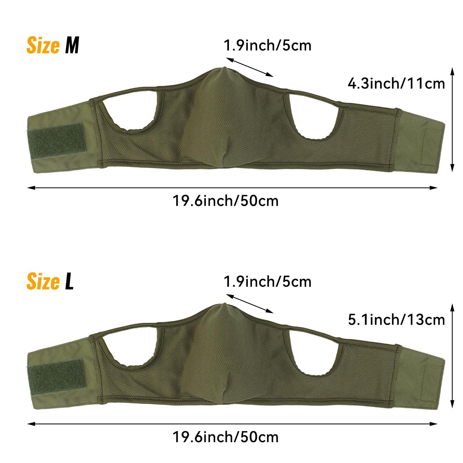 Qavctw Qavctw Tactical Shooting Mask Foldable Airsoft Silicone Mask Breathable Free Ear Protection Outdoor Half Face Mesh Military Mask for Shooting Riding Climbing Paintball Hunting Game