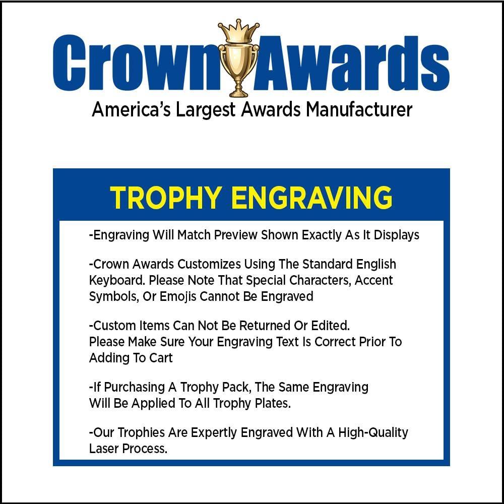 Crown Awards Crown Awards Graduation Cap & Scroll Trophy, 6" Graduation Cap & Scroll Trophy with Custom Engraving, 20 Pack Prime