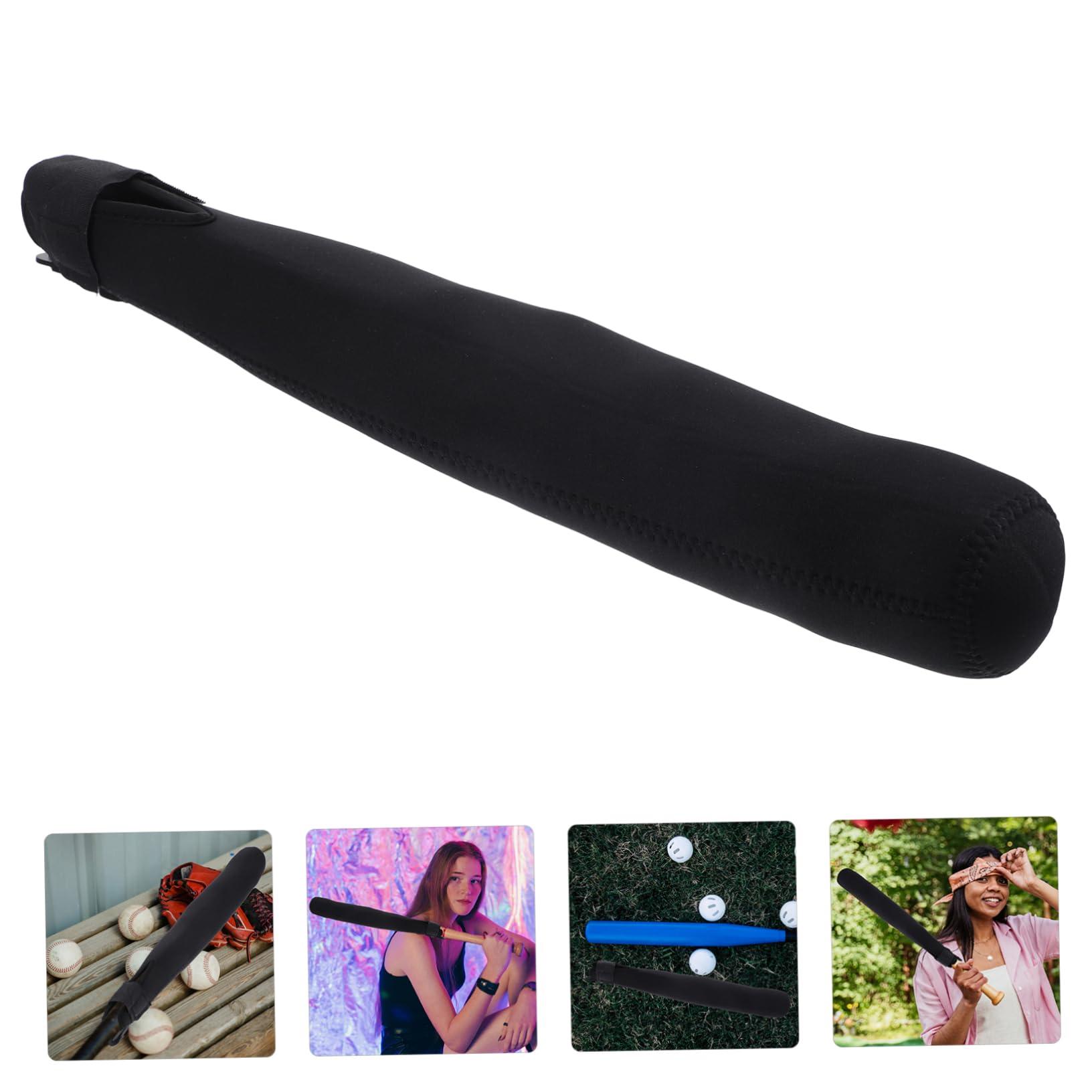 BESPORTBLE BESPORTBLE 2pcs Baseball Bat Cover Baseball Holder Baseball Bat Protector Baseball Display Case Bat Grip Tape Baseball Bat Protective Sleeve Protective Bat Pine Baseball Black Neoprene