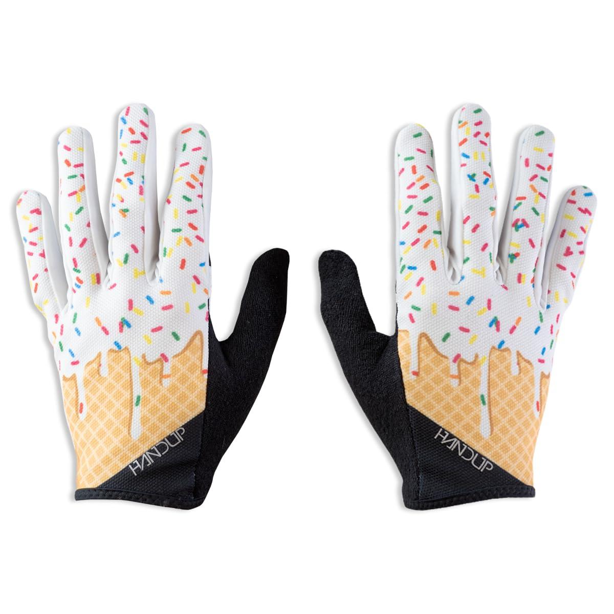 Handup Handup Most Days Full Finger Lightweight Anti-Slip Breathable Mountain Bike MTB Bicycle Enduro Downhill XC Cycling Motocross Unisex Gloves (Scoops, XX-Small)