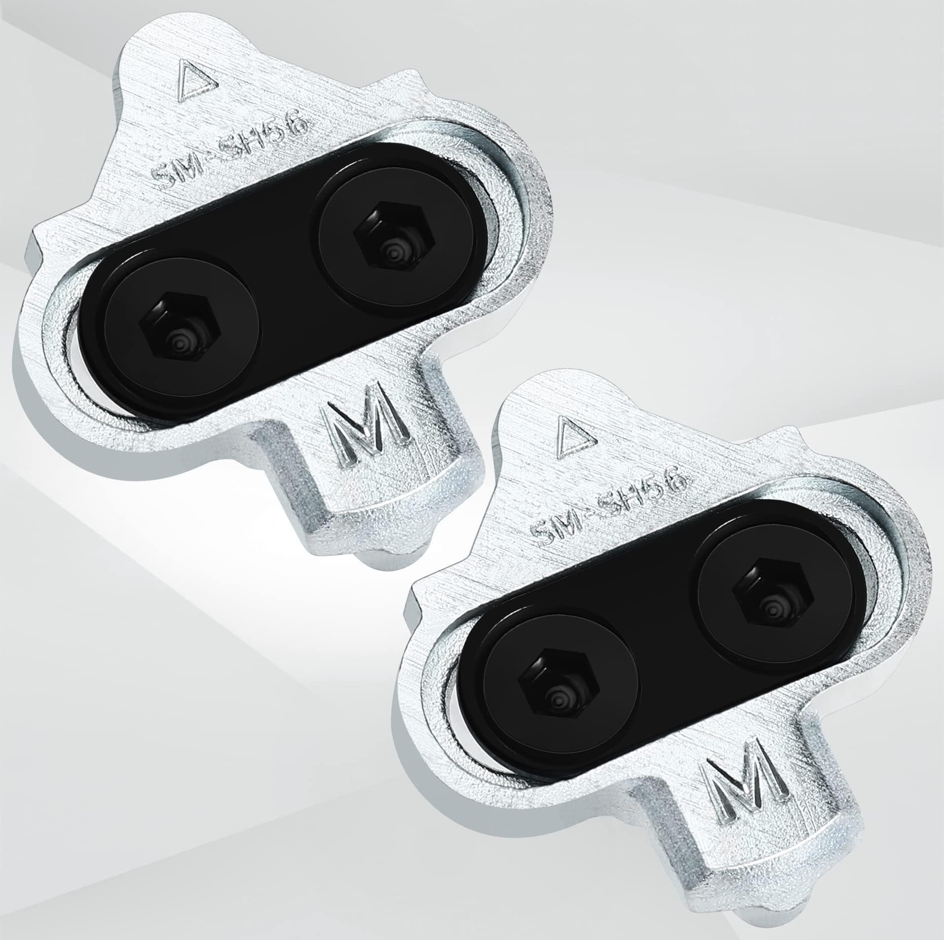 NAACOO NAACOO Bike Cleats Compatible with Shimano SPD SM-SH56 Cleats - Spinning Peloton Indoor Cycling Clips & Mountain MTB Bike Bicycle Cleat Set Easy Off(SH56)