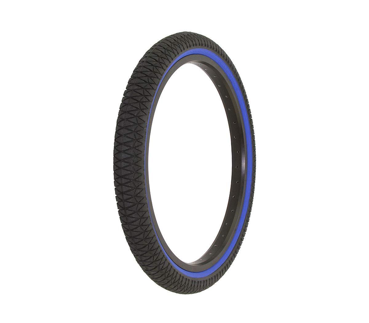 Alta Alta Bicycle Tire Duro 20\" x 1.95\" Bike Tire Vendetta Thread, Multiple Colors (Black/Blue Wall)