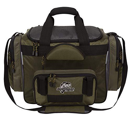 Okeechobee Fats Okeechobee Fats Fisherman Deluxe Tackle Bag (Includes 8 Utility Tackle Boxes), Palmetto Green