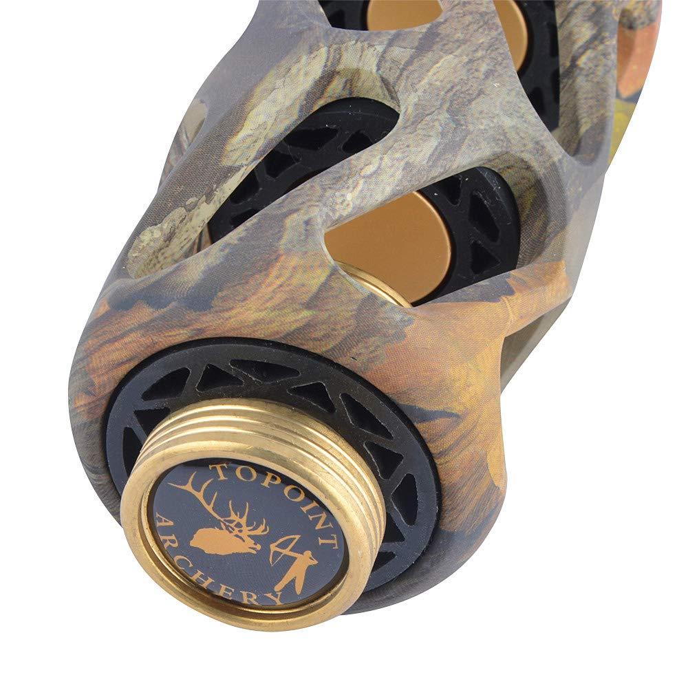 AMEYXGS AMEYXGS Archery Compound Bow Stabilizer 2/3/4/5/6 Inch Aluminum Stabilizer Bow Shock Absorber Vibration Dampening for Compound Bow Shooting Hunting (Camo, 6 inch)