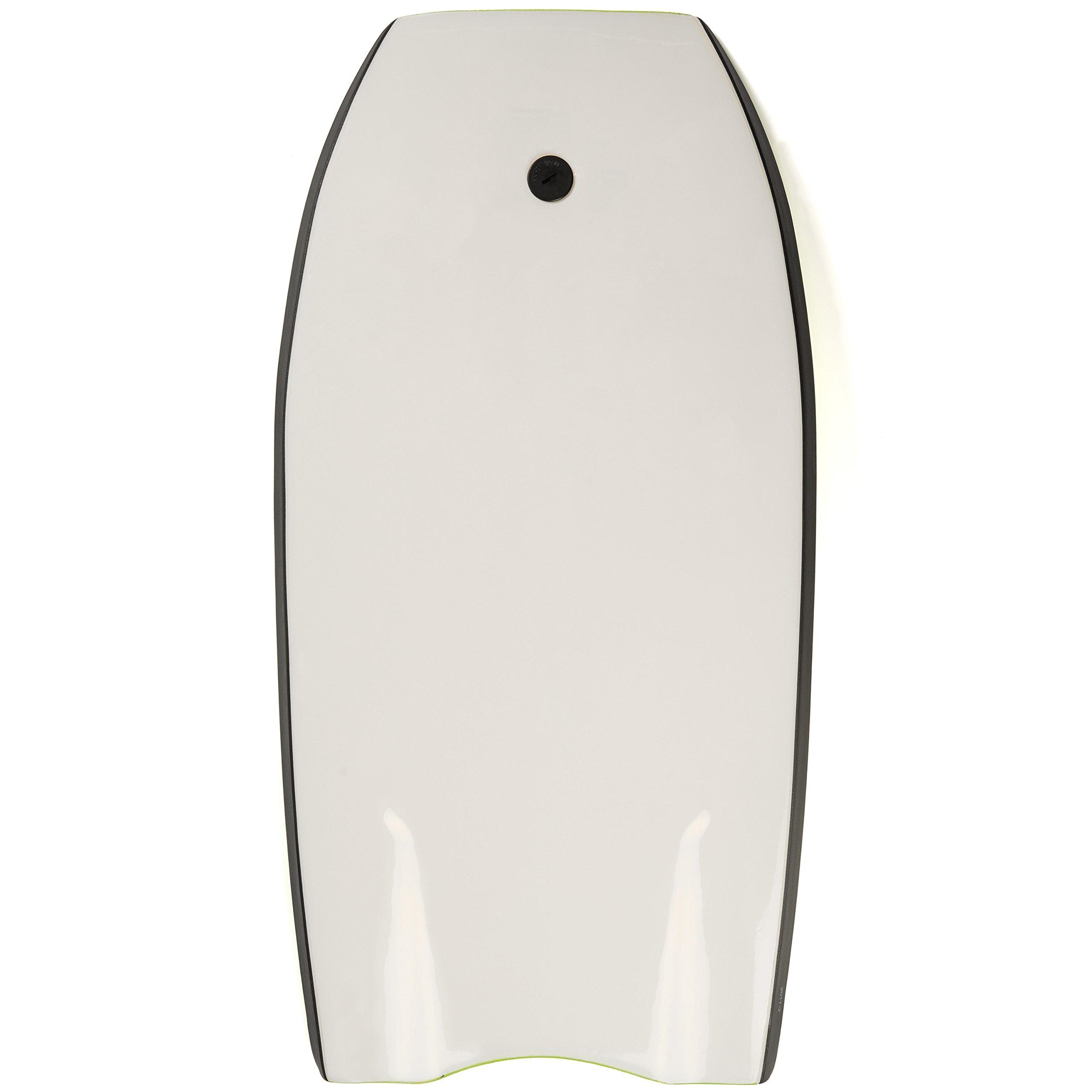 Lucky Bums Lucky Bums Boogie Board for Kids and Adults - Body Boards for Beach, River, & Lake, Mini Wakeboard with EPS Core Slick Bottom and Leash, Green, 37-inch