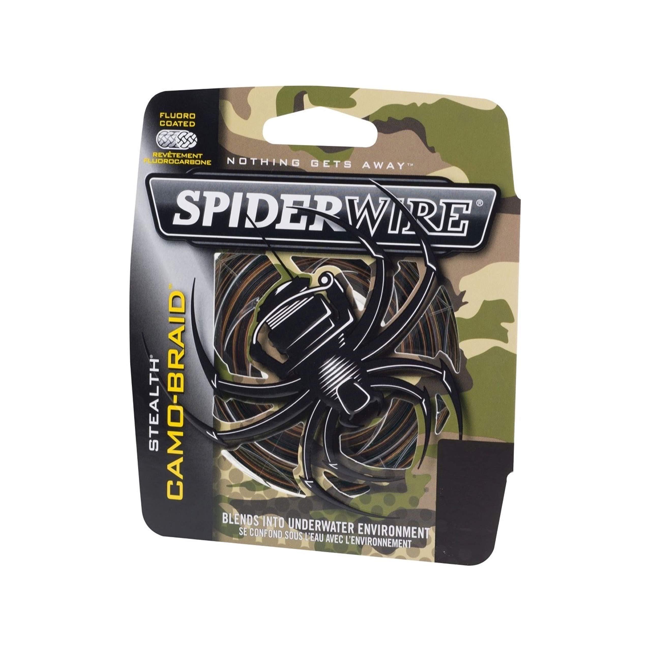 Spiderwire SpiderWire Stealth Camo Braided Fishing Line, 50lb | 22.6kg, 300yd | 274m Fishing Line, Suitable for Saltwater and Freshwater Environments