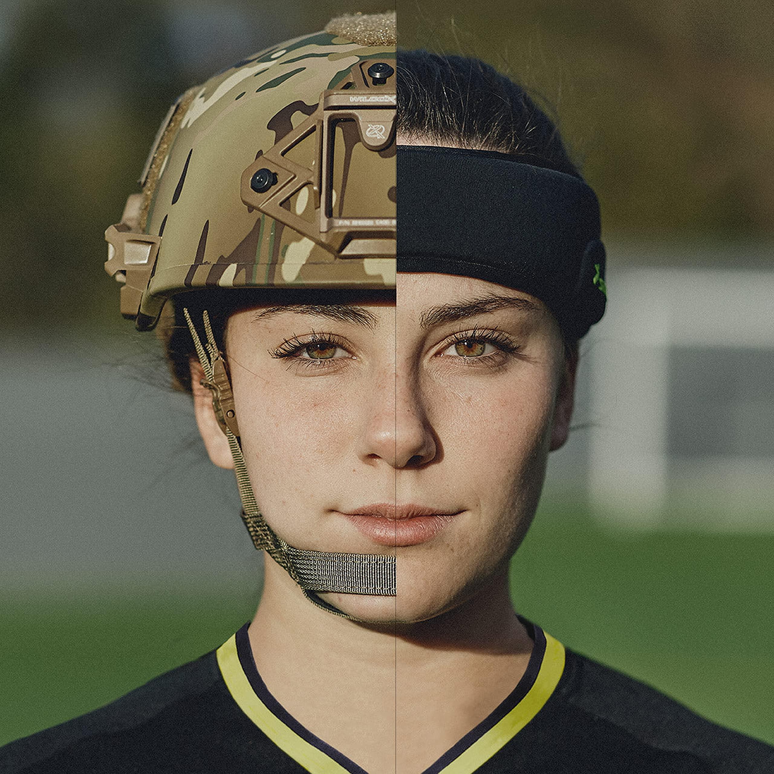 Storelli Storelli ExoShield Head Guard, Military-Grade Head Protection, Foam Padding Headband, Official Headgear of US Club Soccer, Black, Size 4