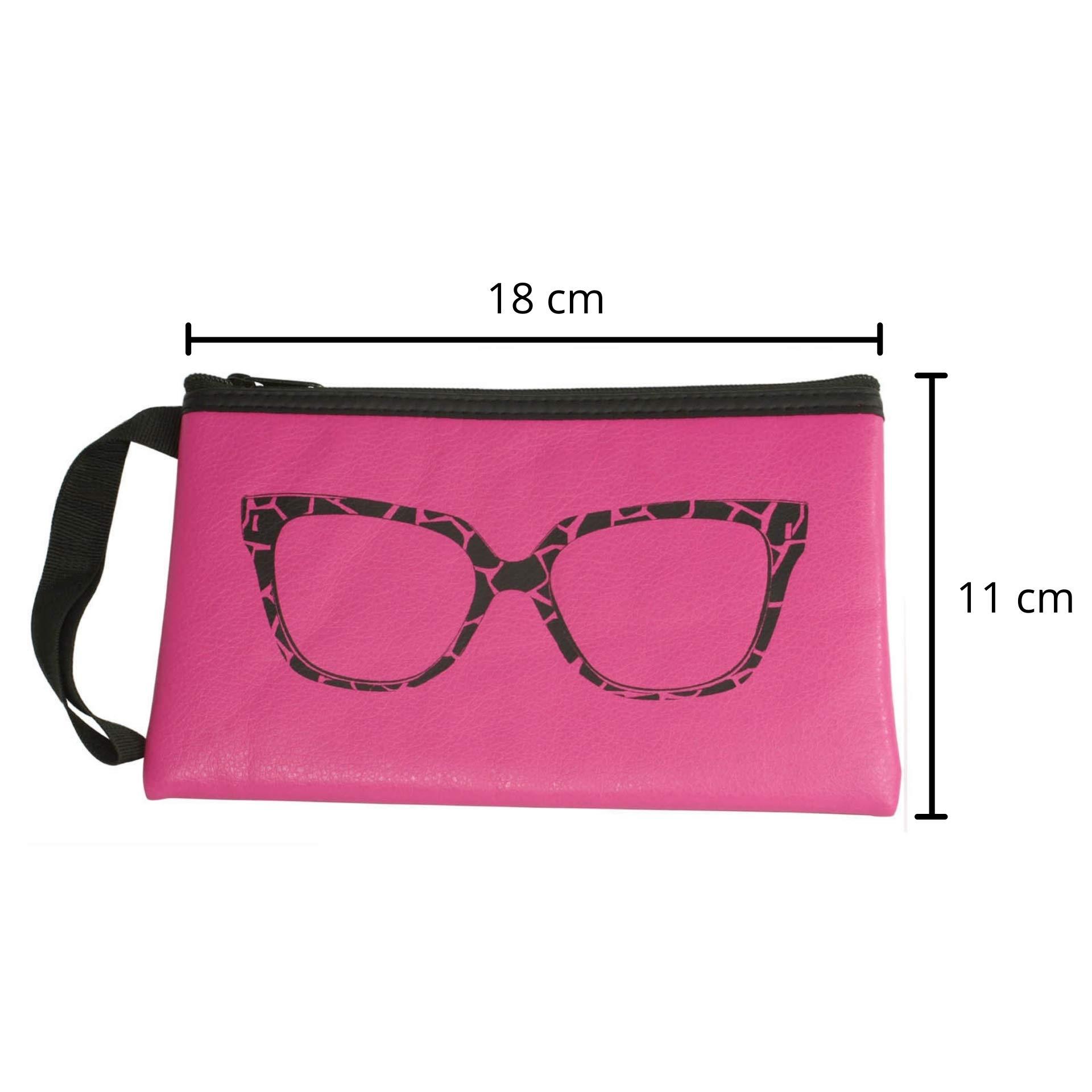 EDGEIWEAR Edge I-Wear Fashion Wristlet Clutch for Glasses & Phones B78-SET-2(GOLD1 / PINK1)
