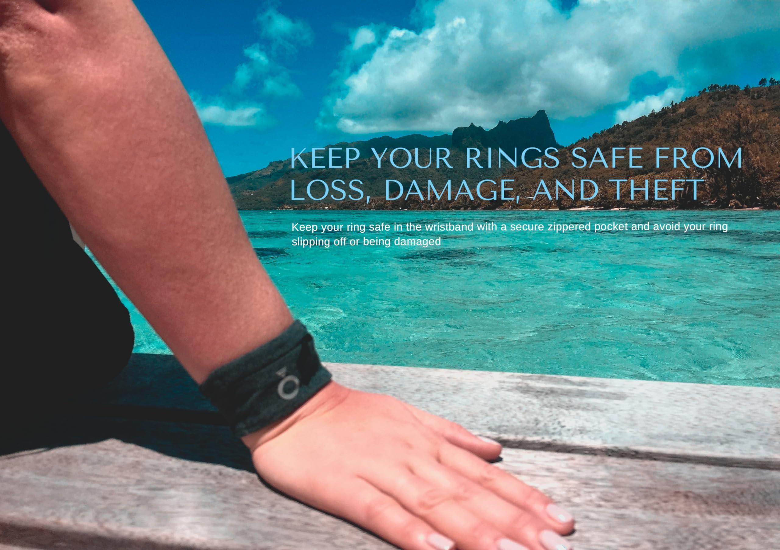 RingHero RingHero Wristband | Prevents Loss, Theft, and Damage of Your Wedding Ring and valuables. Secure Your Rings on Your Wrist During Physical Activity with a Stylish and Discreet Wristband Ring Holder