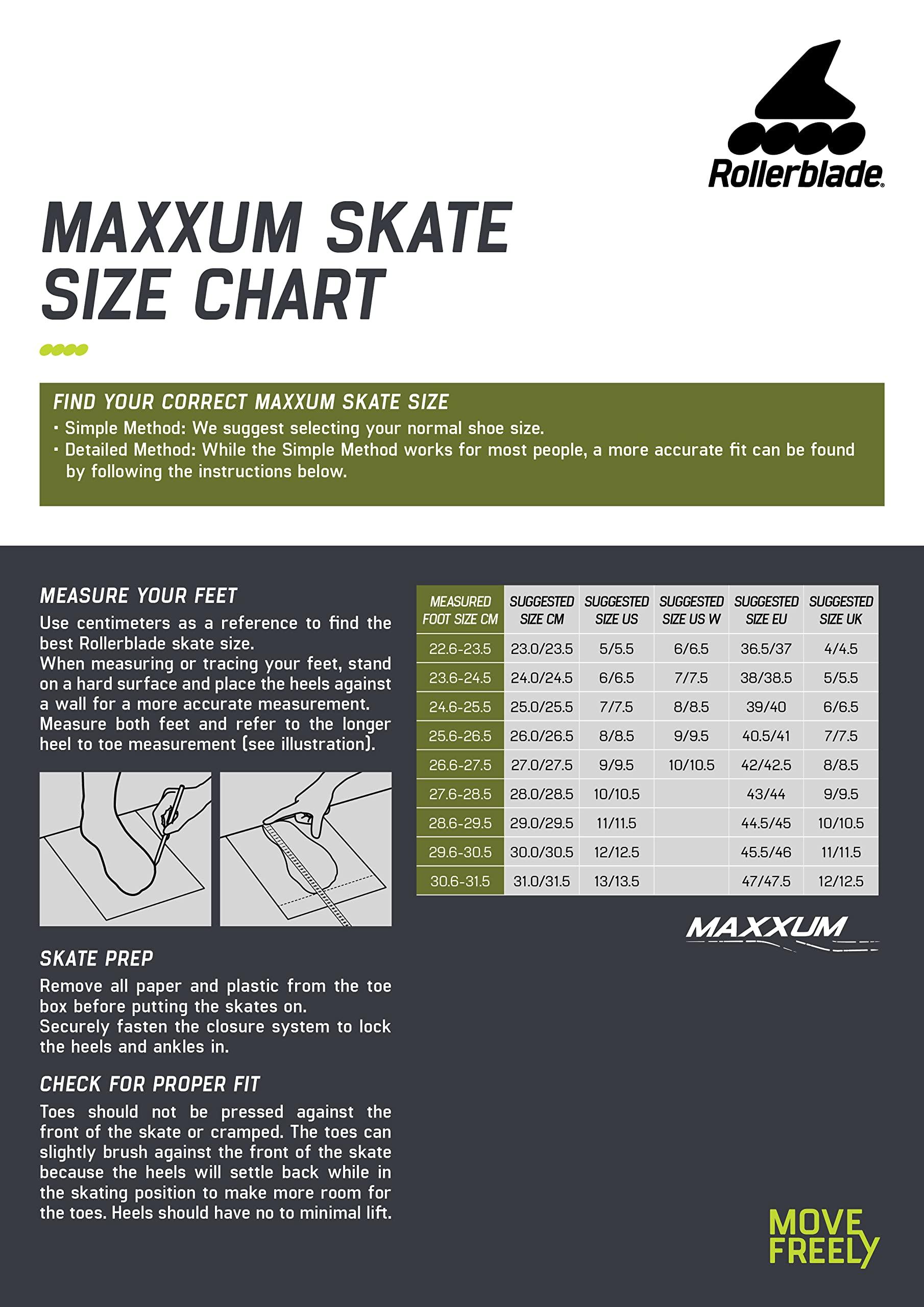 Rollerblade Rollerblade Maxxum 125 Unisex Adult Urban Inline Skate, Black and Lime, Performance Inline Skates