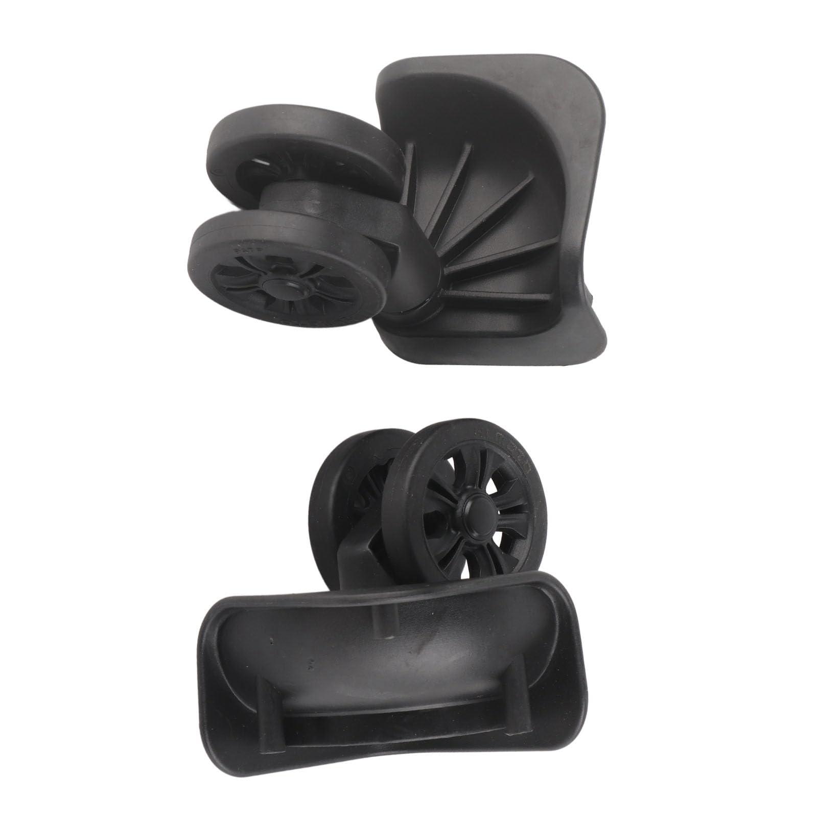 VGEBY Suitcase Wheel, 1 Pair Luggage Replacement Wheel Luggage Suitcase Caster Swivel Wheel Nylon for Repair Replacement Black