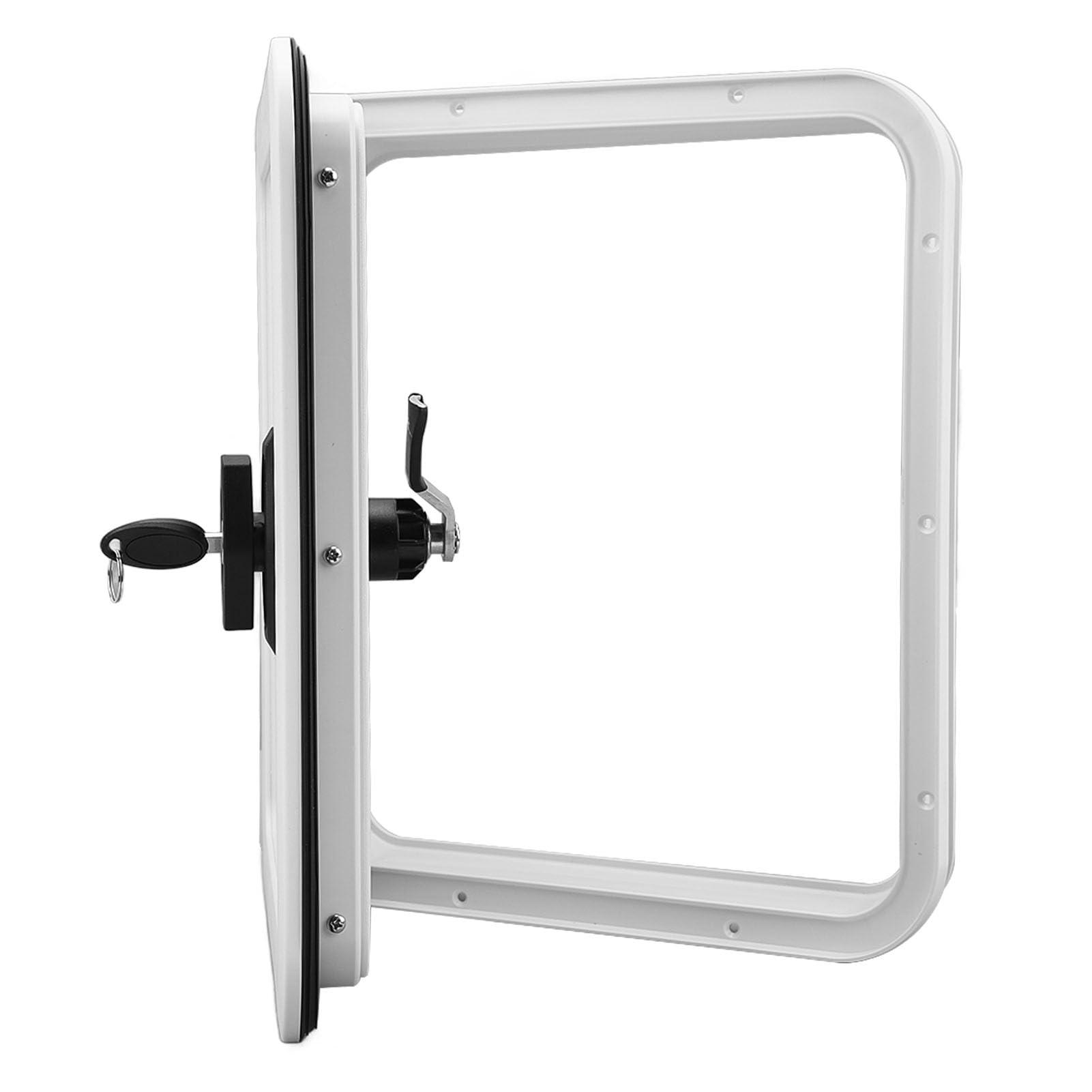 PerGar Boat Hatch, Marine Access Hatch, 297x350mm Boat Hatch Lids, Marine Access Hatch Rounded Boat Deck Hatch Access Storage Compartment Hatch for RV Camper
