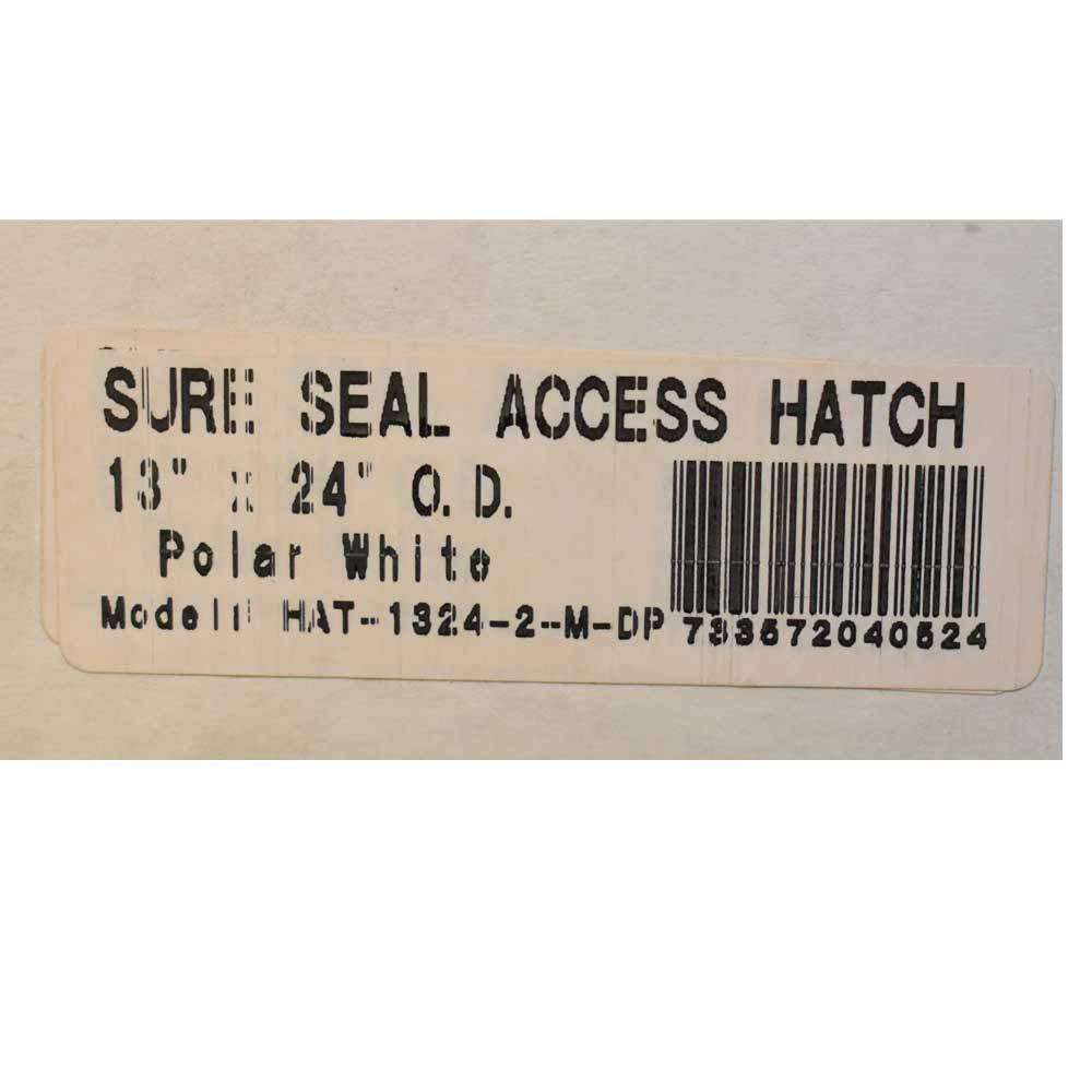T & H Marine Supplies T-H Marine Sure-Seal Boat Hatch - Watertight Dual Seal Access Hatch for Marine Storage - Durable, Lockable, and Easy Installation - Ideal for Vertical and Horizontal Use - 13\"x24\", Polar White