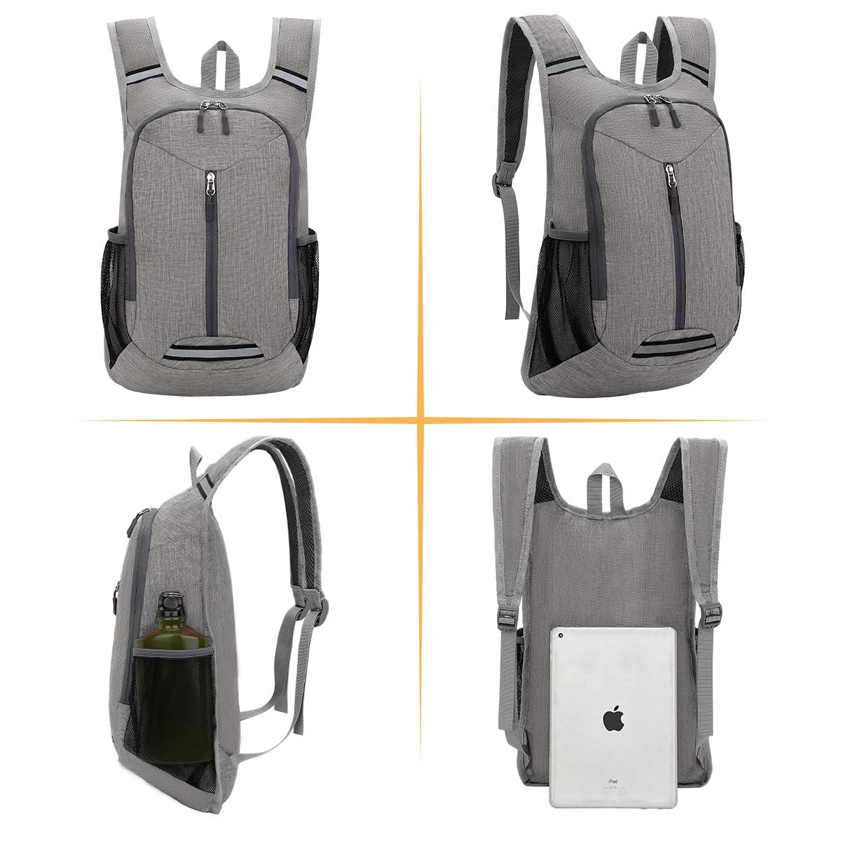 WEREWOLVES WEREWOLVES 15L Small Hiking Backpack, Travel Lightweight Foldable Packable Casual Outdoor Daypack