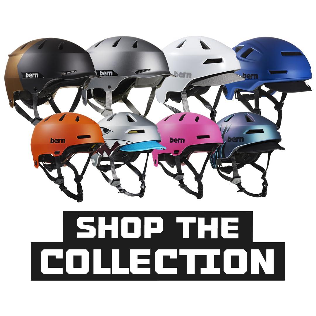 BERN Bern, Macon 2.0 Multisport Carbon Helmet, for Bike, Skateboard, Rollerblade, Scooter, Multi Impact Protection System (MIPS), Carbon Semi-Gloss Black, Small