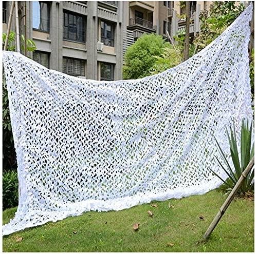 bandezid bandezid Camo Netting, White Camouflage Net,Bulk Roll Camouflage Netting,Army Military Hunting Forest Camo Net for Sunshade Camping Shooting Hunting Various Sizes-White Camouflage net 4x20m(13x66ft)