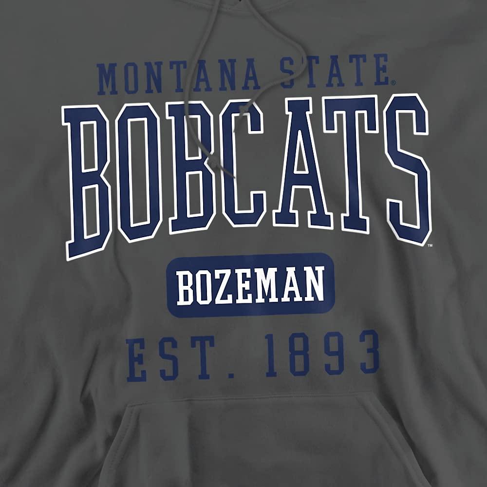 Montana State University Montana State University Official Est. Date Unisex Adult Pull-Over Hoodie,Charcoal, 2X-Large