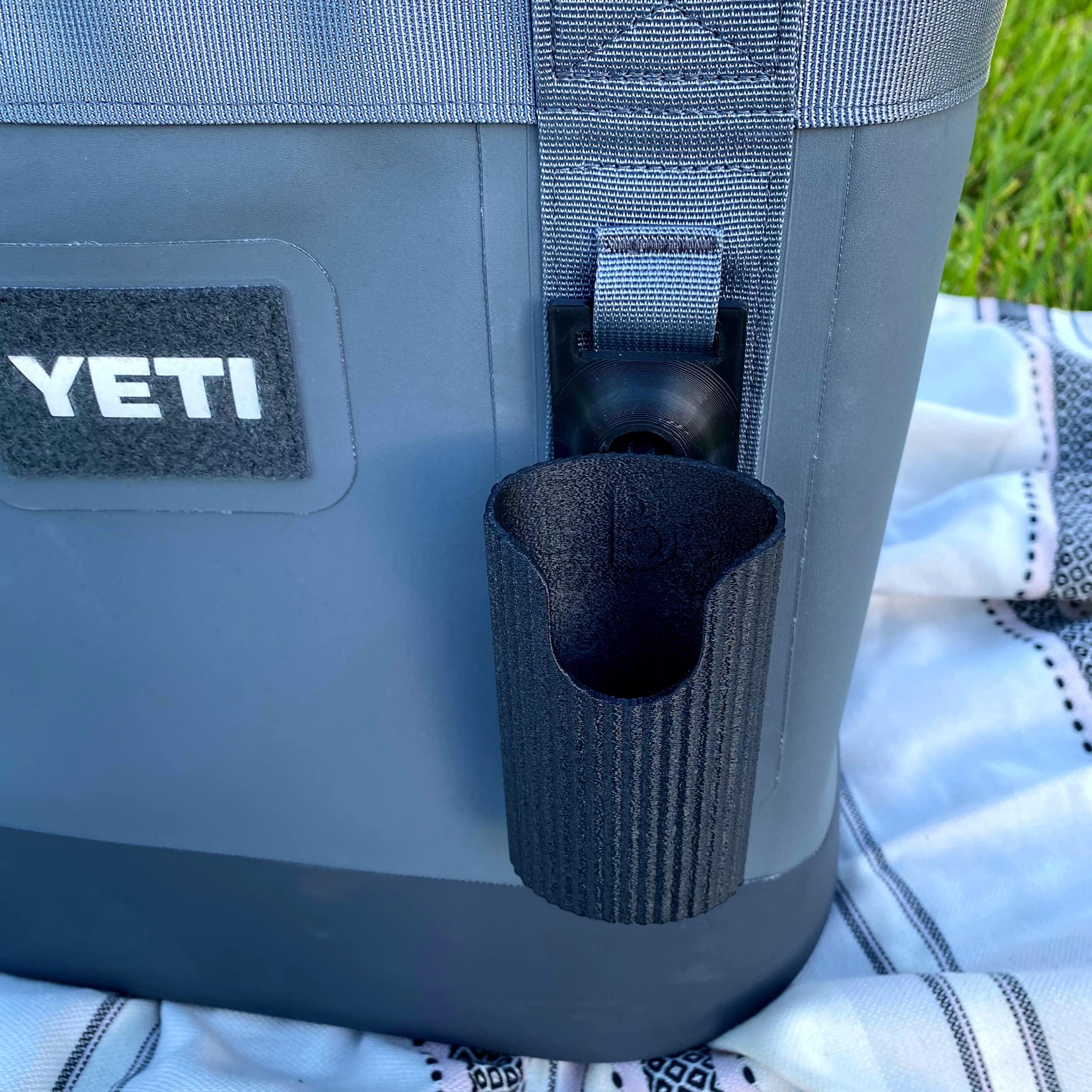 Boglets Sunglasses Holder Attachment Compatible with Soft Yeti Coolers & Backpacks with Straps - Accessorize Your Cooler or Backpack & Securely Hold Your Sunglasses - Made in USA! (Black)