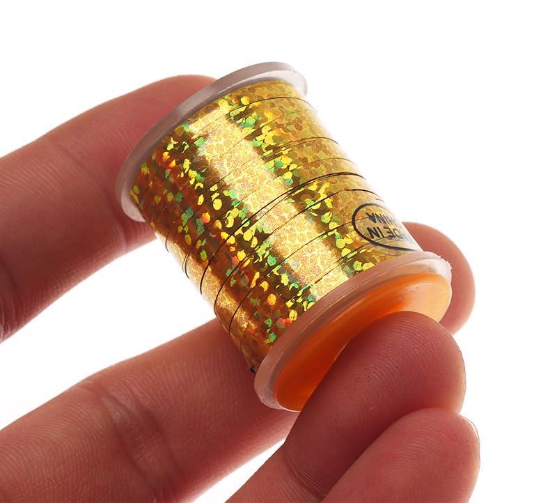 KTGCOZS KTGCOZS Multicolor Fly Fishing Tying Line, 2mm Width, 1.2 inches Length, 6 Line Weight, Single Strand, Nylon, 10 Pounds Breaking Strength, Pack of 1