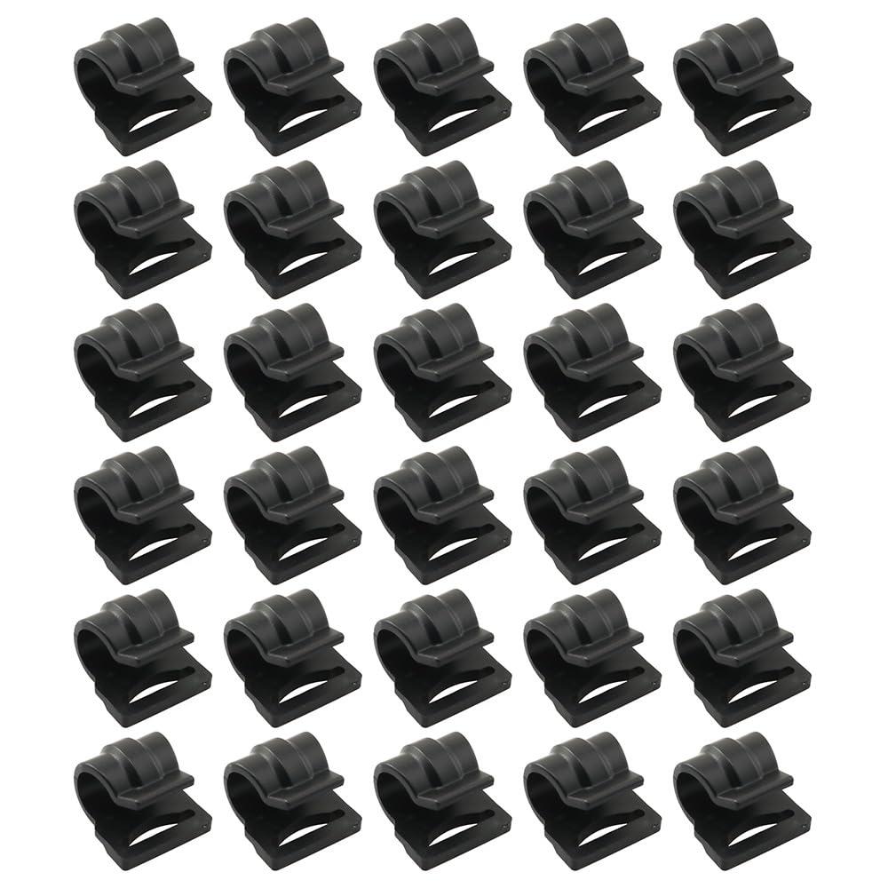 ZYAMY ZYAMY 30PCS Tent Pole Clip C-Type Clamp Tent Multifunctional Hook Bracket Hook Suitable for Building Sunshades Large Canopies Outdoor Activities Pole Diameter 8.5-9.5mm (0.33-3/8)