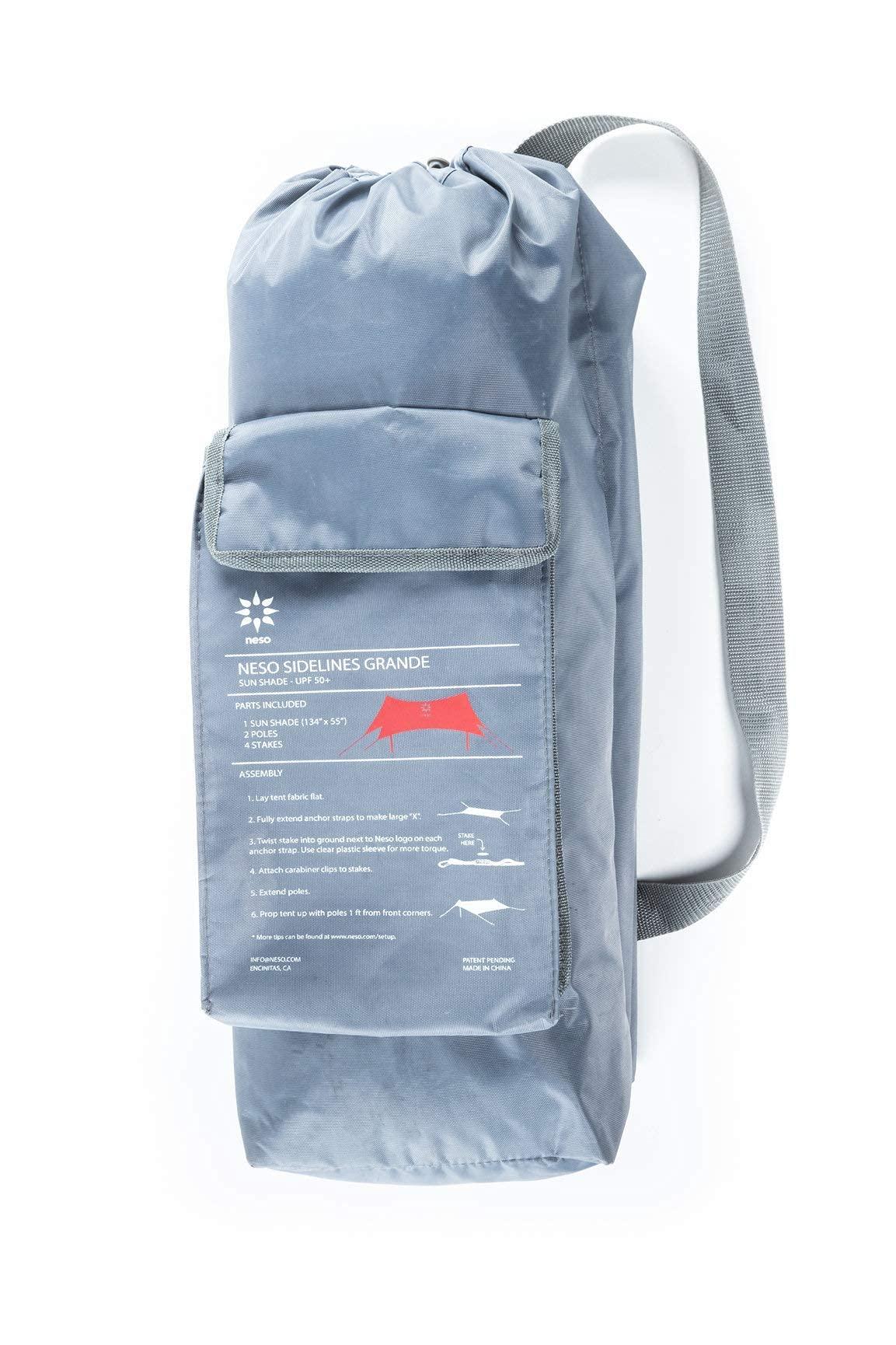 Neso Neso Sidelines Grande : Versatile Sports Sun Shelter, Patented Corners & Poles, 100% Recycled Stakes (Sunset)