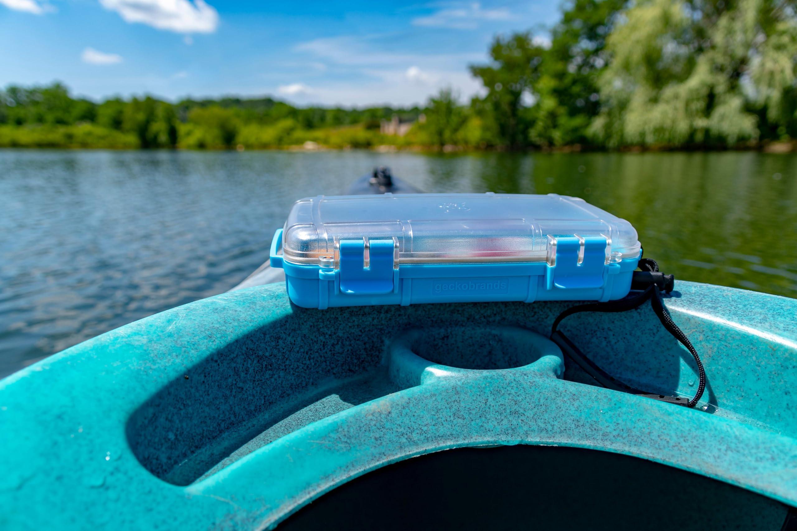 geckobrands geckobrands Waterproof Dry Box with Silicone Liner Durable, Dust-Proof, Crush-Proof Storage for Electronics and Gear