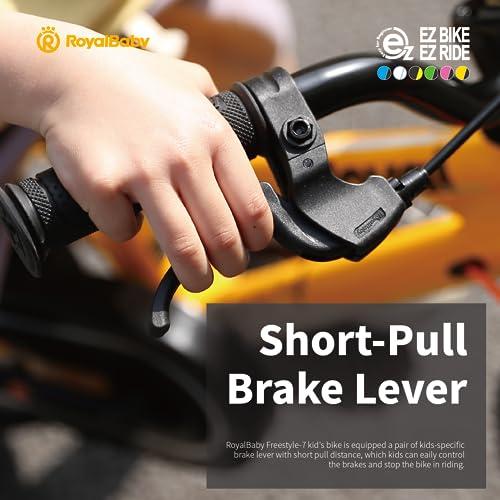 RoyalBaby Royalbaby EZ Kids Bike, 16 Inch Balance Pedal Convertable Bicycle, Easy Learn Balancing to Biking Boys Girls Ages 4-7 Years Beginners, 16" Wheel Pink