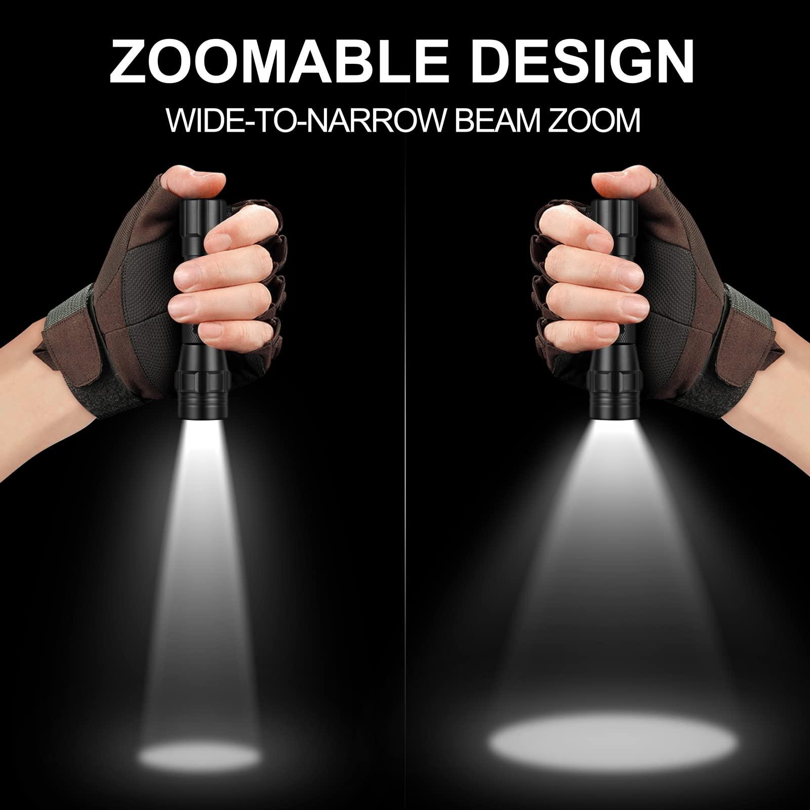 ULTRAFIRE ULTRAFIRE 940nm IR Flashlight for Night Vision, Infrared Light LED IR Illuminator, Zoomable IR Lights are Invisible to The Human Eye - Use with Night Vision Gear (Infrared 940nm Light)