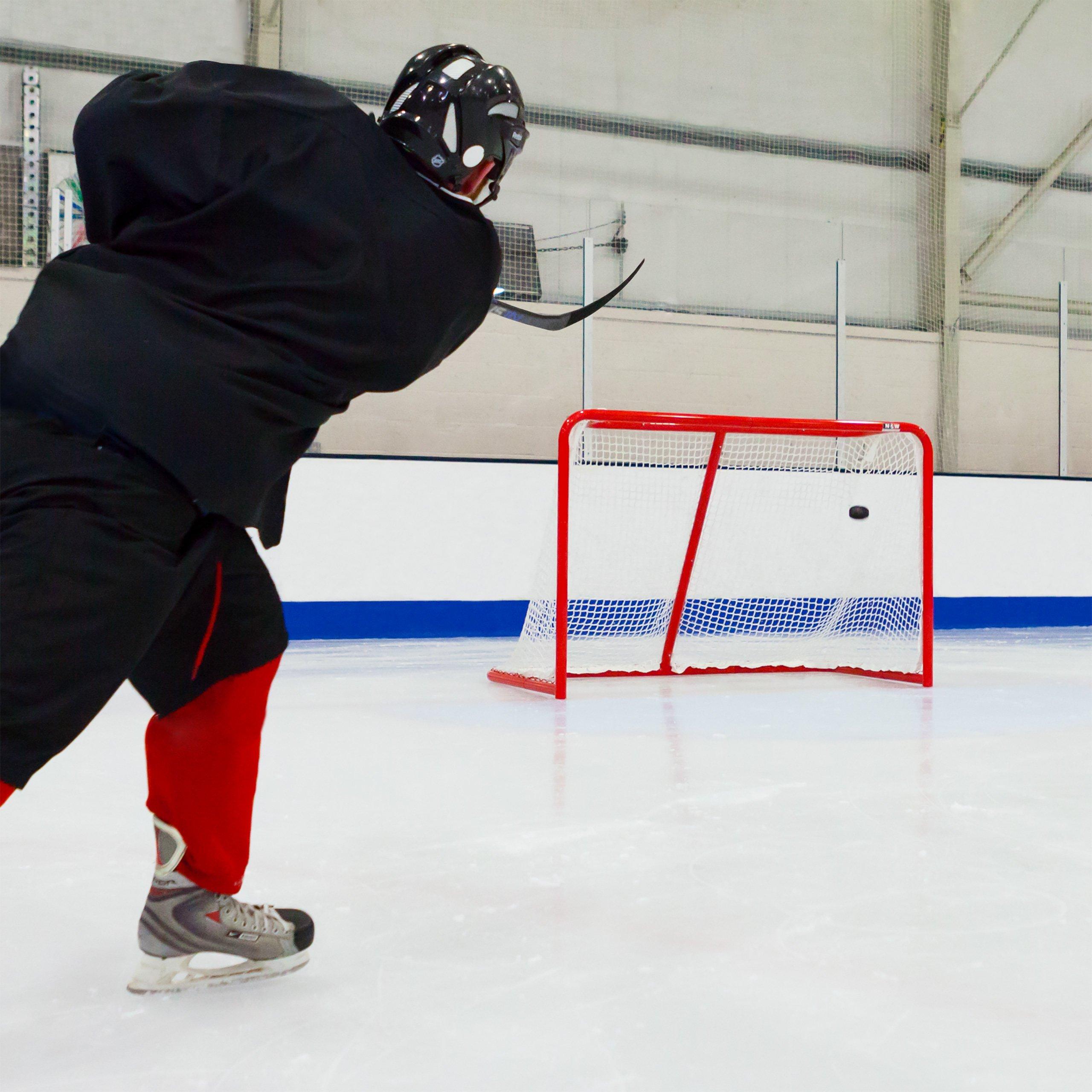 FORZA FORZA Professional Hockey Goal & Net | Official Size Ice Hockey Goal with 5mm Net and 2in Galvanized Steel Frame | Regulation Hockey Goal | Professional Hockey Goals