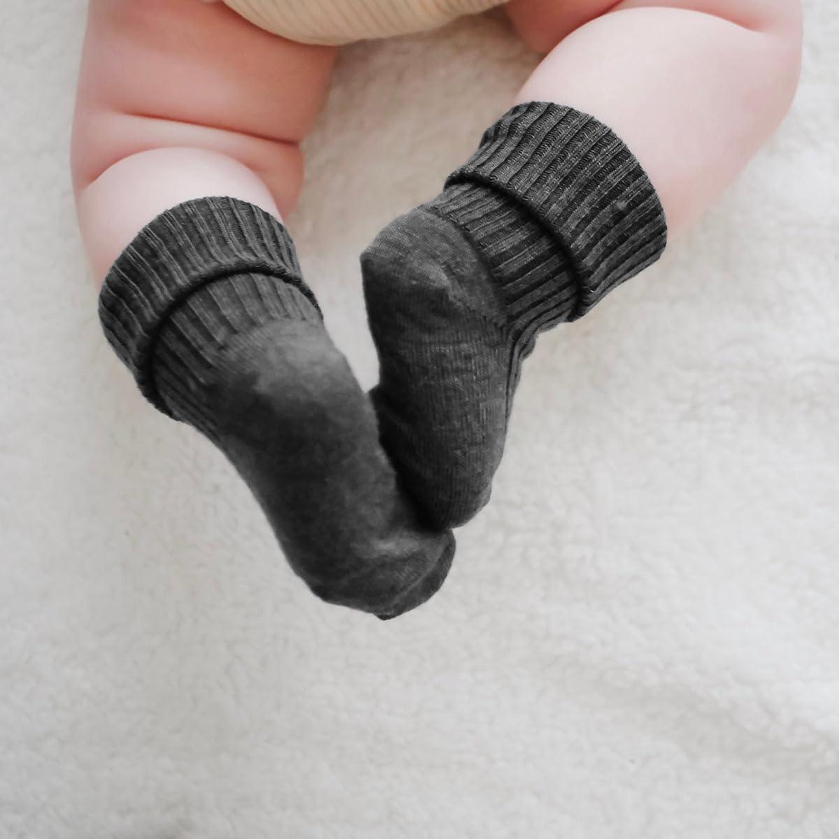 Woolino Woolino Toddler Wool Socks from, Washable Merino Wool Toddler Children Socks, 1-2 Years, Slate (Pack of 3)