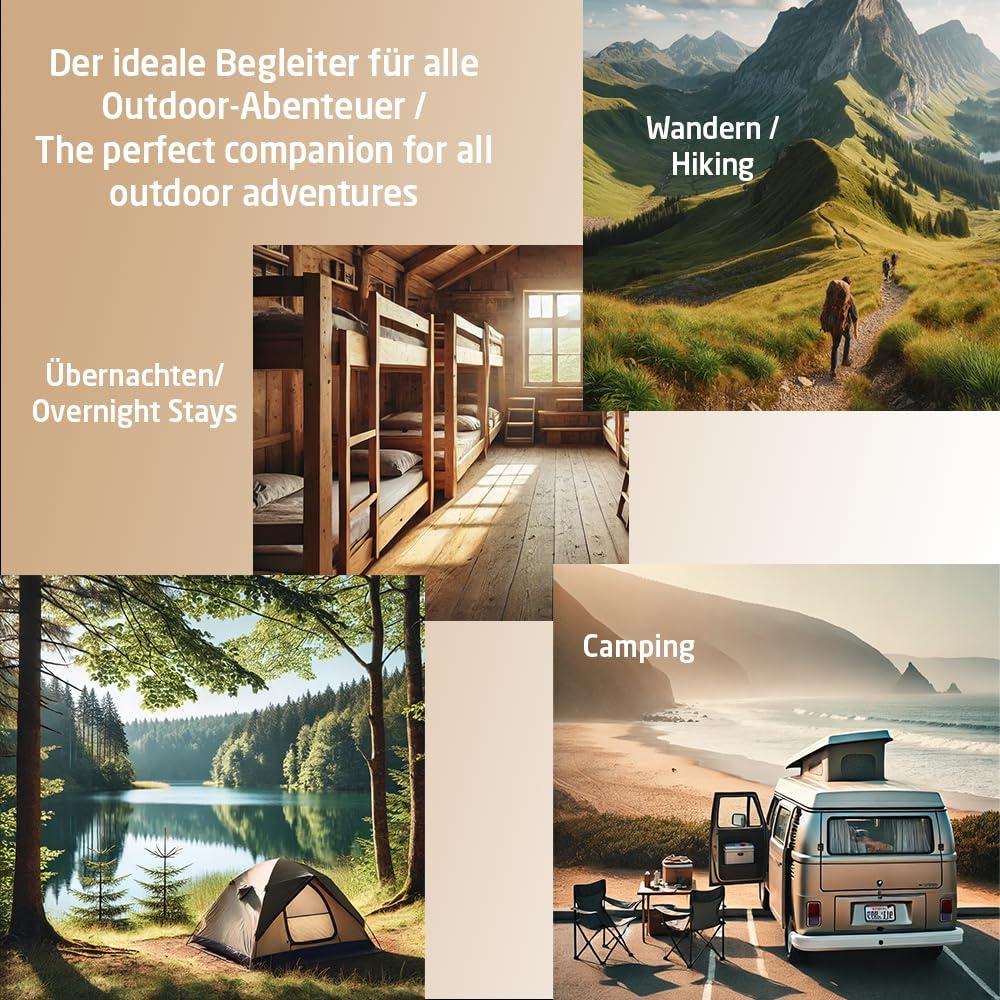 Miqio MIQIO Sport 2-in-1 Sleeping Bag Liner and XL Sized Travel Sheet - Ultra Lightweight Sleep Liner Double Travel Bed Sheet Inlett Inlay - Green Zipper Right