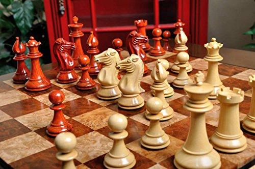 The House of Staunton The House of Staunton - The Isernia Luxury Chess Set - Pieces Only - 4.4" King - Blood Rosewood