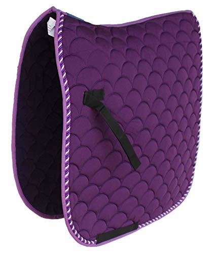 Professional Equine Professional Equine Horse English Quilted Contoured Dressage Trail Saddle Pad Purple 7295PR
