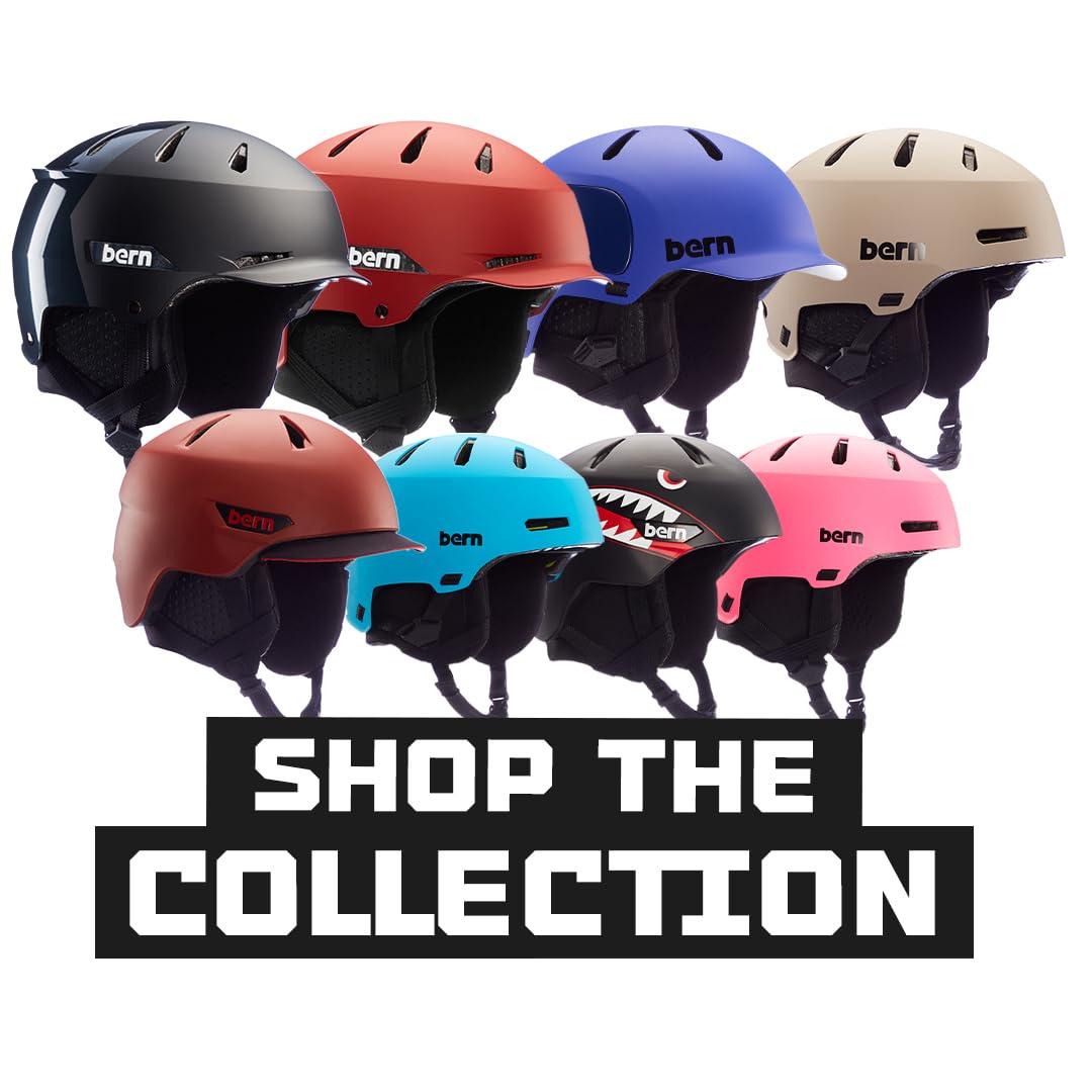 BERN Bern Macon 2.0 Adult Snowsports Ski and Snowboard Helmet for Men and Women, Brim Style, Multisport Certified, MIPS Rotational Impact Protection, Adjustable Fit, Removable Liner, Anti-Fog Ventilation