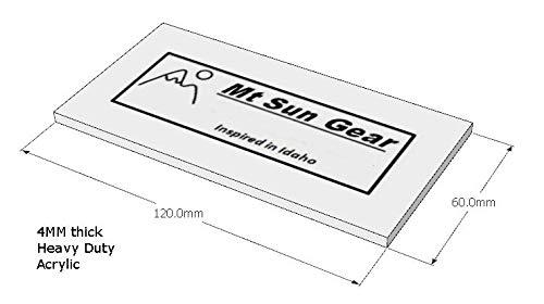 Mt. Sun Gear Mt. Sun Gear Heavy Duty Acrylic Wax Scraper for ski and Snowboard Tuning. 4MM Thick. Perfect for Downhill, Snowboards or XC skis to Perfect for Alpine Skis and Snowboards (Clr1pk)
