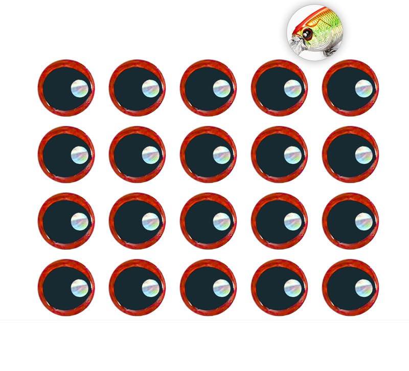 KTGCOZS KTGCOZS Pack of 120 Fish Eyes 3D Holographic Lure Eyes Fly Tying Jigs Crafts Dolls
