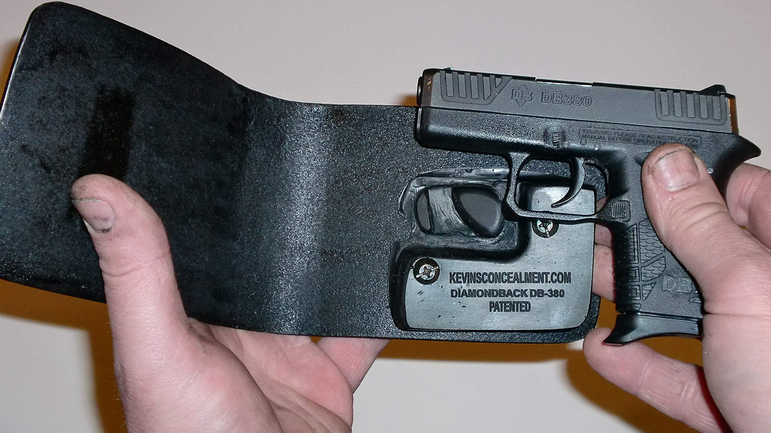 Kevin's Concealment Holsters Wallet Holster for Full Concealment - Diamondback .380 (Black, Right Hand, CT Laserguard)