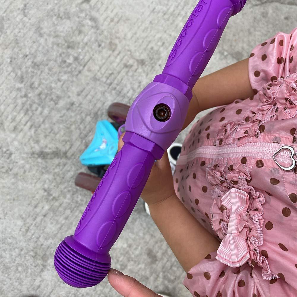 OTFAITP OTFAITP Scooter Grip Handlebar 1 Pair Bicycle Grip Fit for 2-3-4 Wheels Kid Kick Scooters,Children Bike,Rocking car,Drifting Scooter,Swing Scooter,Push Cart (Purple)
