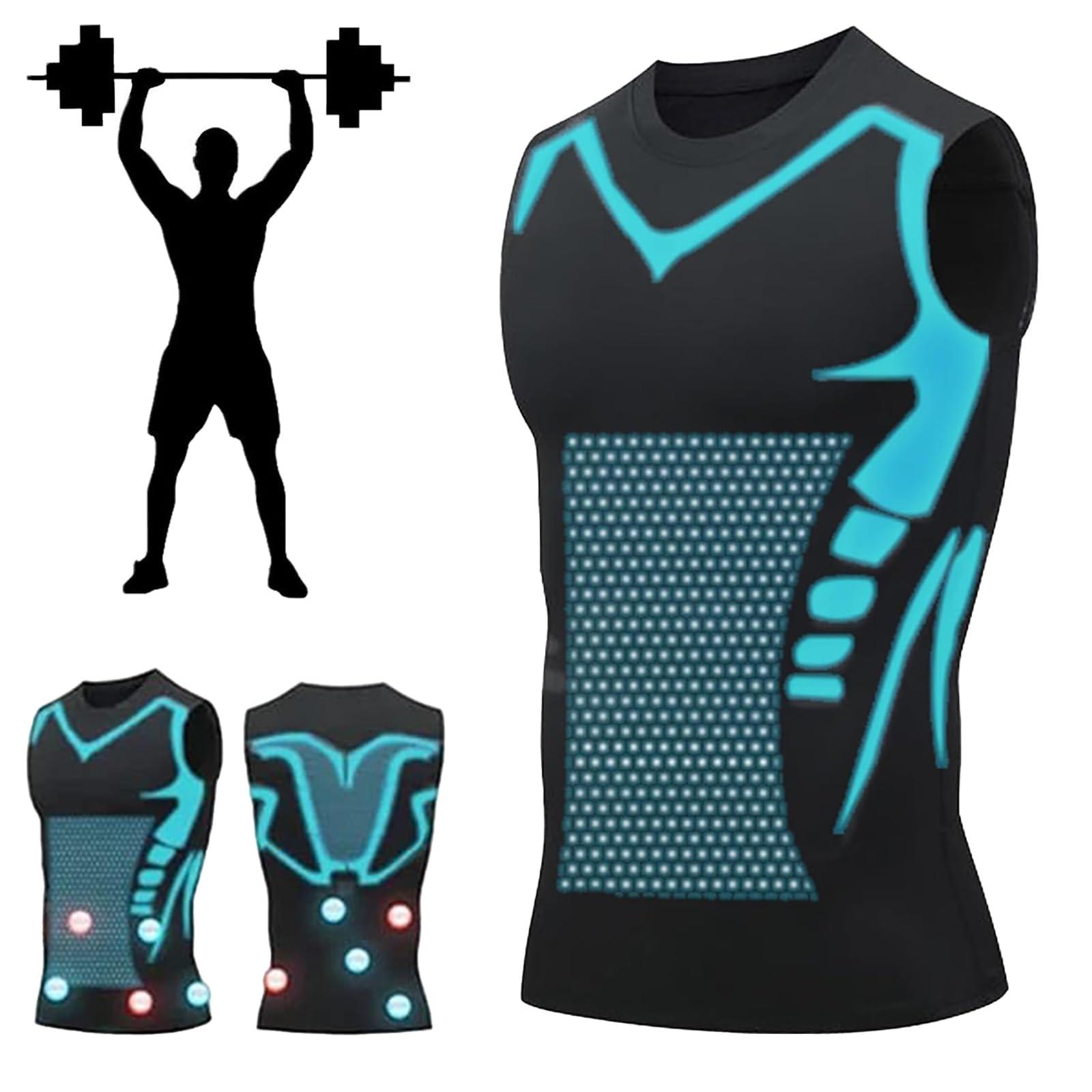 Generic Generic 2024 New Version Ionic Shaping Vest, Landscape Shaping Shirt,Version Ionic Shaping Sleeveless Shirt (Black,M), Medium