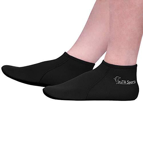 FitsT4 Sports FitsT4 Neoprene Water Socks 3mm Snorkel Fin Anti-Slip Sock Swim Men Women Dive Wetsuit Booties Perfect for Scuba Surfing Kayaking Beach Volleyball Soccer
