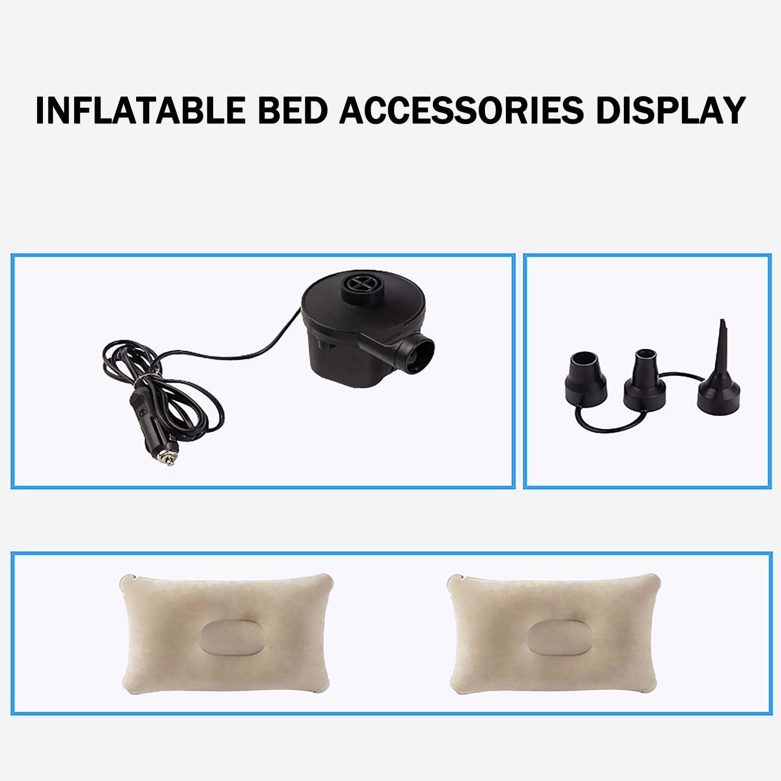 USGTYUS USGTYUS Car Inflatable Bed for BMW X4 20d 30i 30d M40i M40d X4M Car Travel Mattress Waterproof and Leak-Proof Inflatable Car Mattress with Flocking PVC Surface,A-Inflatable Cushion