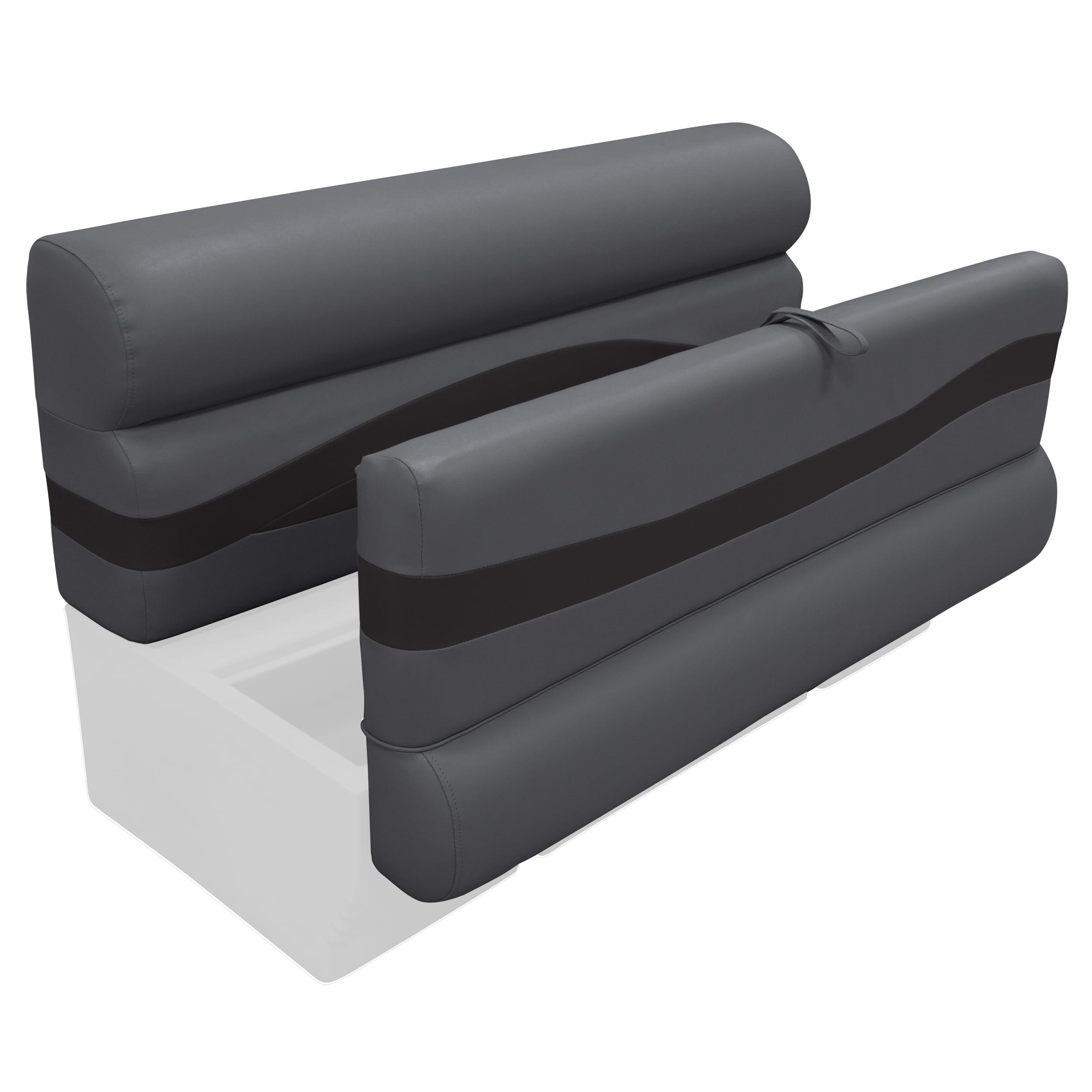 Wise Wise BM1145-1890 Premier Series Pontoon 50" Bench Seat Cushion Set, Slate/Dark Neutral