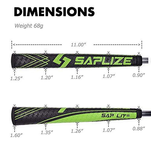 SAPLIZE SAPLIZE Putter Grip Midsize Pistol Shape Light Anti-Slip Pattern, Sap Lit V2, Green